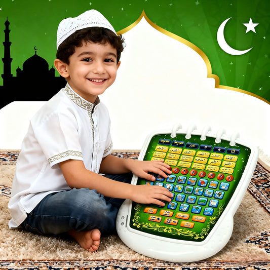 Muslim Arabic Learning Machine Islamic Tablet Kids English Arabic Touchpad Voice Learning  Al-Quran Pad Baby Toy Early Education