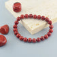 Natural Stone Real Red Jasper Prayer Bead Bracelet Women Men Rosary Stretch Elastic Bracelets Yoga Meditation Jewelry Wholesale