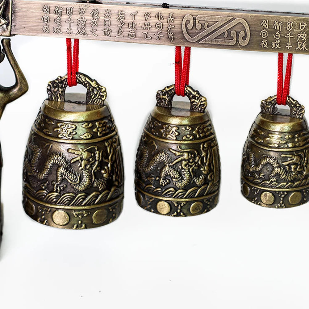 Bronze Meditation Gong With 7 Decorated Bells For Yoga Sound Healing And Relaxation Chinese Musical Percussion Instrument Set