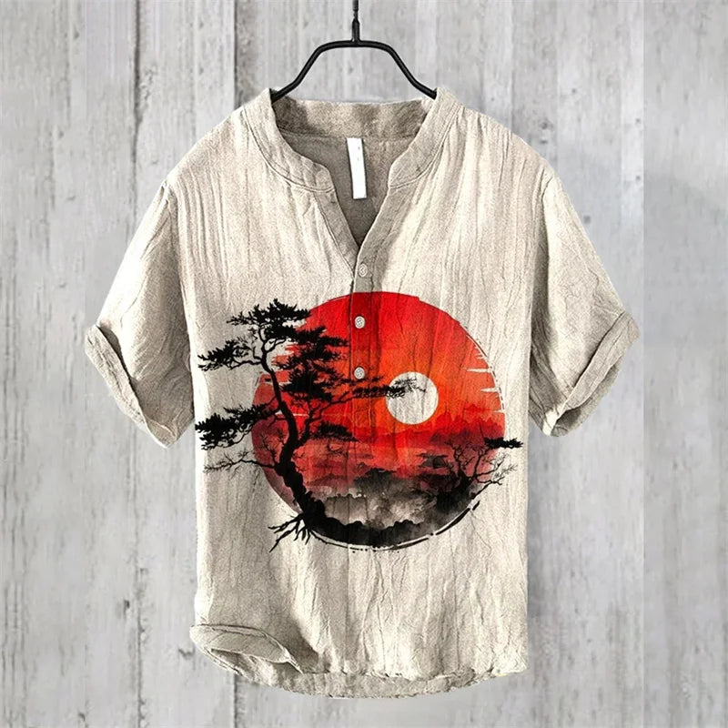 Spring and summer shirts for men and women, stylish casual Hawaiian style shirts, men's tops, comfortable fabrics, sizes XS-6XL