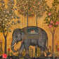 Retro Traditional Indian Woman Lady in The Garden Animals Pattern Poster Canvas Painting Wall Art Pictures Home Interior Decor