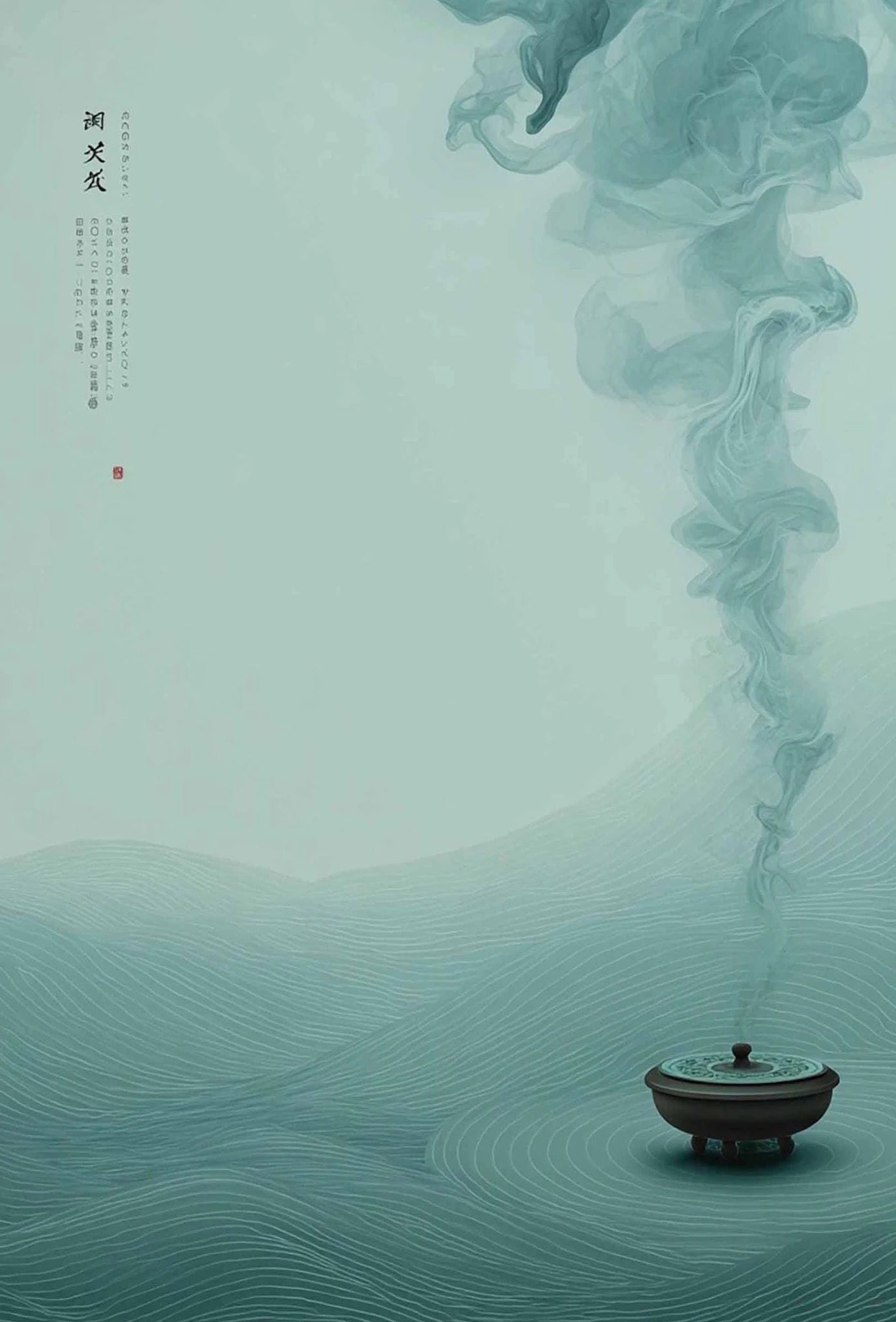 Modern Minimalist Chinese Style Zen Fishing Natural Scenery Poster Canvas Paintings Wall Art Pictures Office Home Decor
