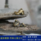 Micro Landscape Bronze Chinese Buddha Ancient Tea Ceremony Zen Moss Rockery Bonsai Sand Table Decorationfairy Garden Miniatures