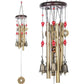 Lucky Wealth Attracting Bronze Wind Chimes Real Wood Metal Ancient Copper Home Decorative Courtyard Decor Cross-Border Sales