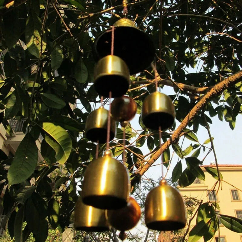 Wind Chime Ornaments, Door Hangings, Gifts, Outdoor Balcony Pendants, Metal Copper Wind Chimes, Bells, Jingle Car Pendants