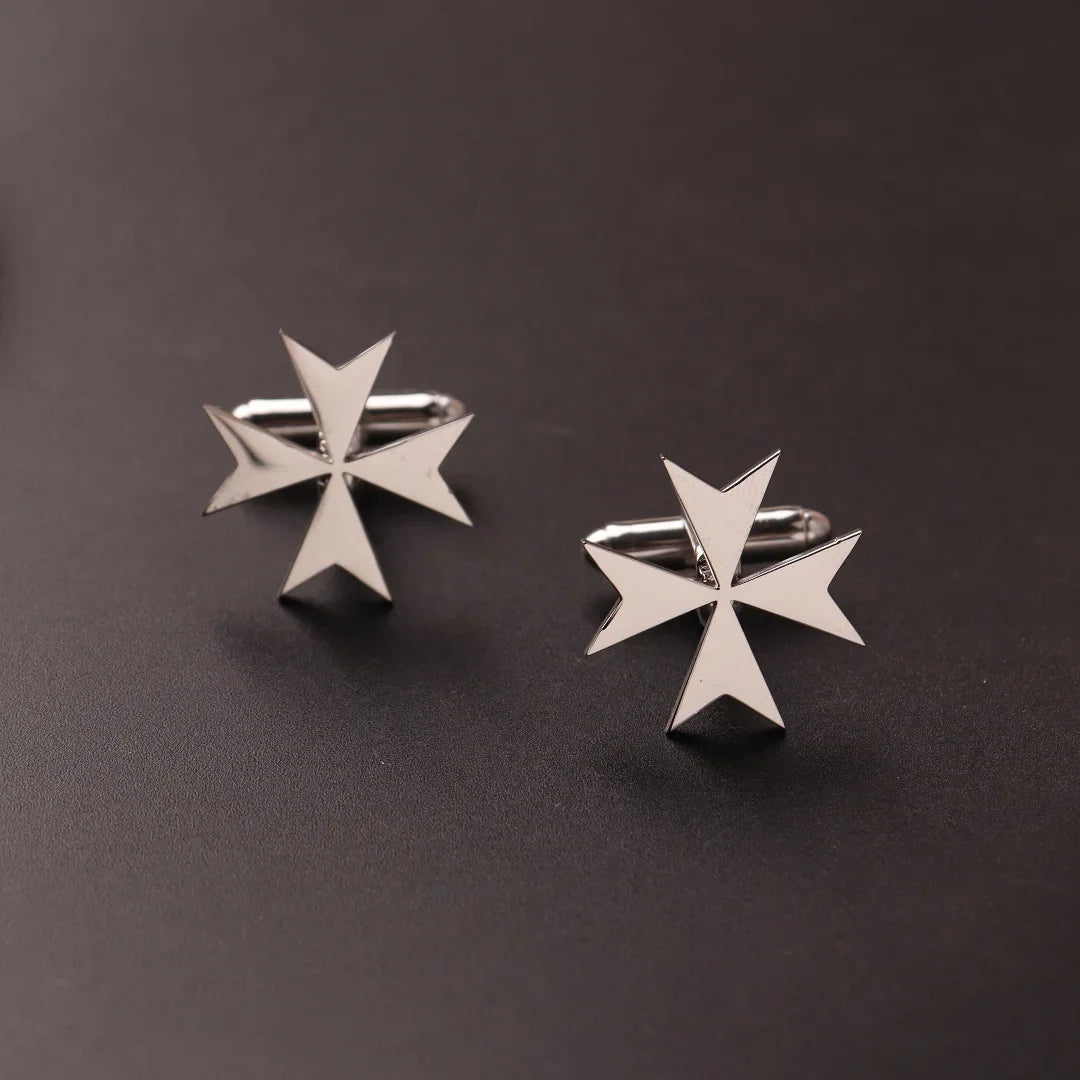 1Pair  Stainless Steel Cufflinks Men  Cuff ButtonLion Eagle Cross Sikh Symbol  For Wedding Shirt Badge Pin Business Shirt Cuffli