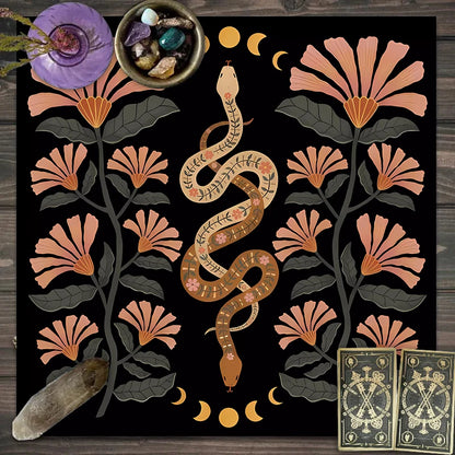 1pc Tarot card tablecloth, twelve constellations divination, starry sky altar cloth, Tarot card game decoration tablecloth