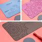 Natural Rubber Yoga Mat Small Size Meditation Pad Professional Flat Support Knee Pad Anti-Slip Yoga Inverted  Pad