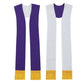 Clergy Stole Church Overlay Double Sided Cross Gold Tassels Scarf for Priest Choir
