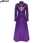 Women Pastor Robe Cassocks Long Sleeve Cross Print Priest Vestment Church Choir Gown Halloween Catholic Clergy Cosplay Costume