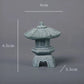New Mini Pagoda Lantern Light Garden Statue Decorative Sand Stone Micro Landscape Lamp Zen Yard Miniature Bonsai