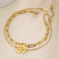 Skyrim Religious Indian Buddhism Yoga OM Bracelets on Hand for Women Men Stainless Steel Box Chain Bracelet Supernatural Jewelry