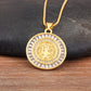 Nidin New Retro Oval/Round Shape Religious Style Zircon Flip Pendant Necklace For Female Male Lovers Photos Jewelry Accessories