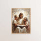 Jesus Christ Canvas Postres Christian Jesus Portrait Wall Art Print Poster I Will Walk with Christ LDS Bible Verse Gift Poster