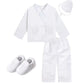 Baby Boys Baptism Outfits Infant Wedding Birthday Party White Cartoon Dove Newborn Formal Gentleman Suits Christening Clothes