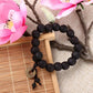 2023 New Religion Buddhist Women Men Prayer Beads Wood Bead Bangle Copper Coin Buddha Bracelet  Accessories