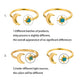 Zircon Moon Rings For Women Stainless Steel Glowing Moon Star Adjustable Finger Ring Aesthetic Wedding Jewelery Gift bague femme