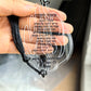 Fire 10pcs Prayer of the Way Hebrew Transparent Souvenir Pendant with Tassel & String Hamsa Custom Bar Mitzvah Gift Thanksgiving