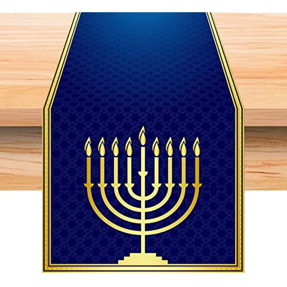 Hanukkah Menorah Table Runners Star of David  Jewish Holiday Fireplace Kitchen Dining Room Home Decor