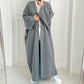 Summer Abaya Dubai Turkey Muslim Batwing Sleeves Islamic Clothing Women Hijabi Outwear Ramadan Eid Kaftan Open Front Kimono