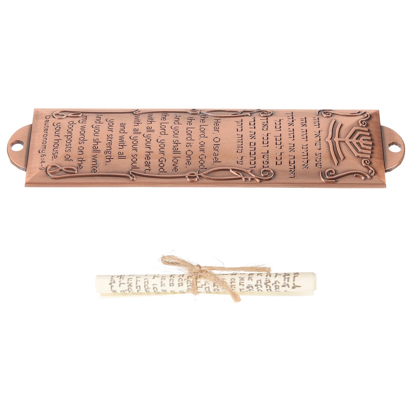 Religious Mezuzah Scroll Door Decor Decoration Front Craft Alloy Judaica Baby Retro