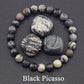6/8mm Reiki Blue Apatite Bead Bracelet Men Women Natural Stone Blood Circulation Stimulate Enthusiasm Health Care Couple Jewelry