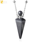 Crystal Perfume Necklace Natural Stone Cone Pendant Healing Clear Quartz Pendants Essentials Oil Diffuser Vial Necklaces H119
