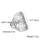 Unift Sacred Geometry Flower of Life Ring Adjustable Stainless Steel Ring Men Women Accessories Vintage Filigree Jewelry Gifts