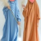 Ramadan Muslim Dress Girls Kids Prayer Garment Hijab Dress Child Hooded Abaya Full Cover Niqab Islam Dubai Eid Robe 2026 Jilbab