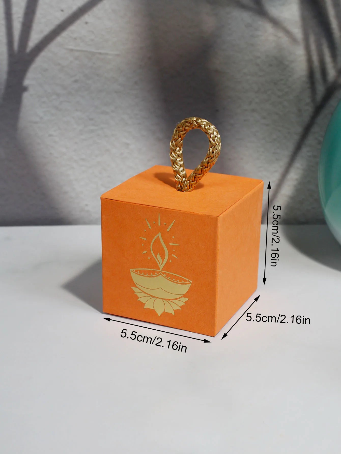 Diwali Indian Festival Candy Box, Lantern Festival, Drive Away Darkness with Light Festival Candy Box, Square Box