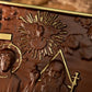 High Quality Holy Trinity Wood Wall Decor Catholic Religious Mural Family Home Decor