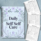 1PC Elegant Light Purple Daily Self Care Mood Journal, Suitable For Daily Mindfulness Practice, Relaxing Self Reflection Session