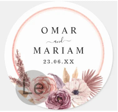 Custom Zamzam Water Sticker Islamic Nikah Wedding Favor Muslim Hajj Umrah Party Gift Packaging Label Bridal Shower Adhesive DIY