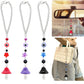 1Pcs Mushroom Car Hanging Ornament with Evil Eye Charms Black Red Mushroom Evil Eye Car Mirror Hanging Accessories