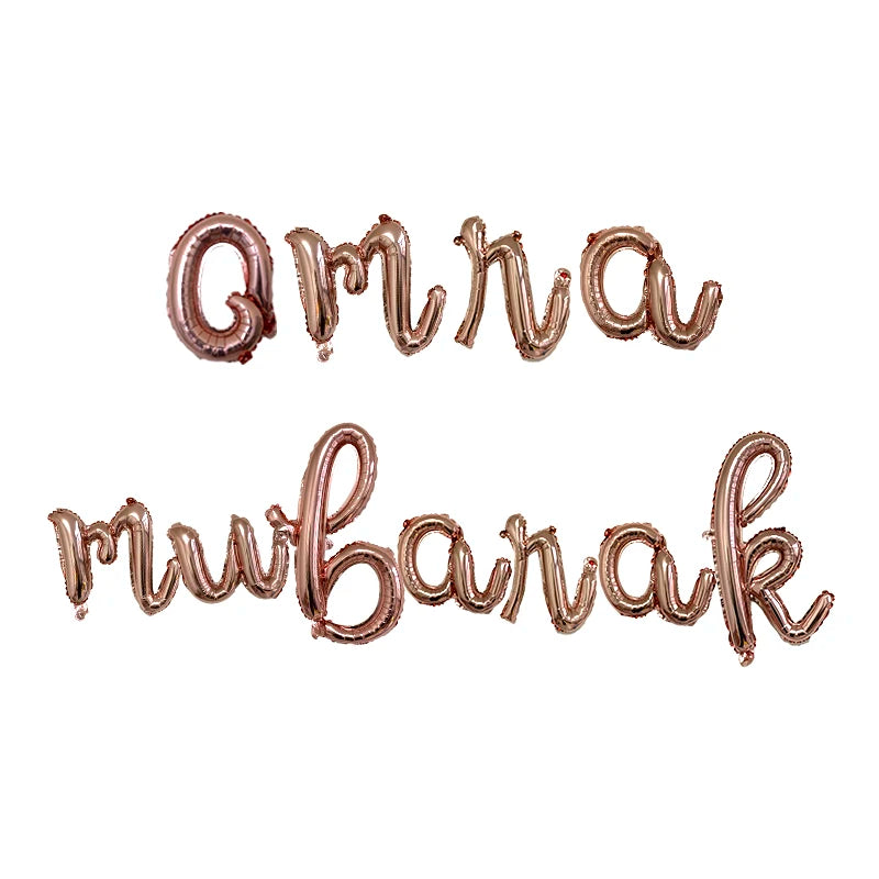1set Moon Star Balloon Set for Muslim EID Mubarak Festival Home DIY Decoration Ramadan Kareem Kids Birthday Party Ballon Globos