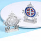 St. Benedict Cross Craft Ornament Enamel Metal Saint Statue Car Home Office Table Decoration Religious Blessing Decor