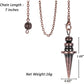 Copper Metal Pendulum for Dowsing Divination Energy Work Meditation Scrying Witchcraft Pendulums Tool Spiritual Pendulos X092