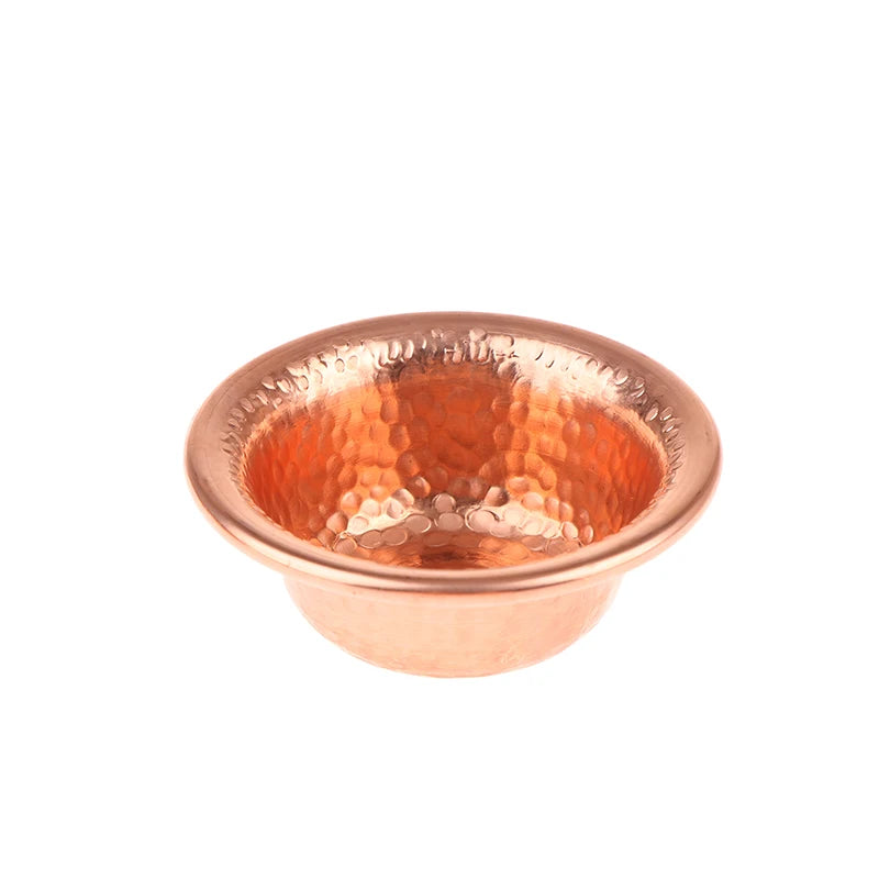 Nepalese Pure Copper Water Supply Bowl Handmade Small Auspicious Hammer Pattern Holy Water Bowl For Buddha Buddhist Supplies