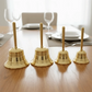 Sound-producing Solid Brass Call Bell Polishing Crisp Sound Hand Bell Vintage with Bell Clapper Bell Desktop Ornaments