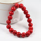 6/8/10MM Natural Stone Bracelet Red Pine Stone Prayer Beaded Bracelet Rosary Meditation Bracelets Men Women Yoga Jewelry Pulsera