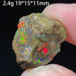 Natural Colorful Ethiopia Opal (Need In Water) Rare Gem Stone Mineral Healing Quartz Crystals Gemstone Shooting under lighting