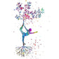 Spirituality Yoga Tree Khanda Sikh Symbol Couple Meditation  Art Poster Canvas Painting Wall Prints Picture Yoga Room Home Decor