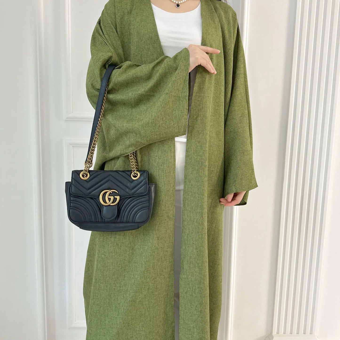 Summer Abaya Dubai Turkey Muslim Batwing Sleeves Islamic Clothing Women Hijabi Outwear Ramadan Eid Kaftan Open Front Kimono