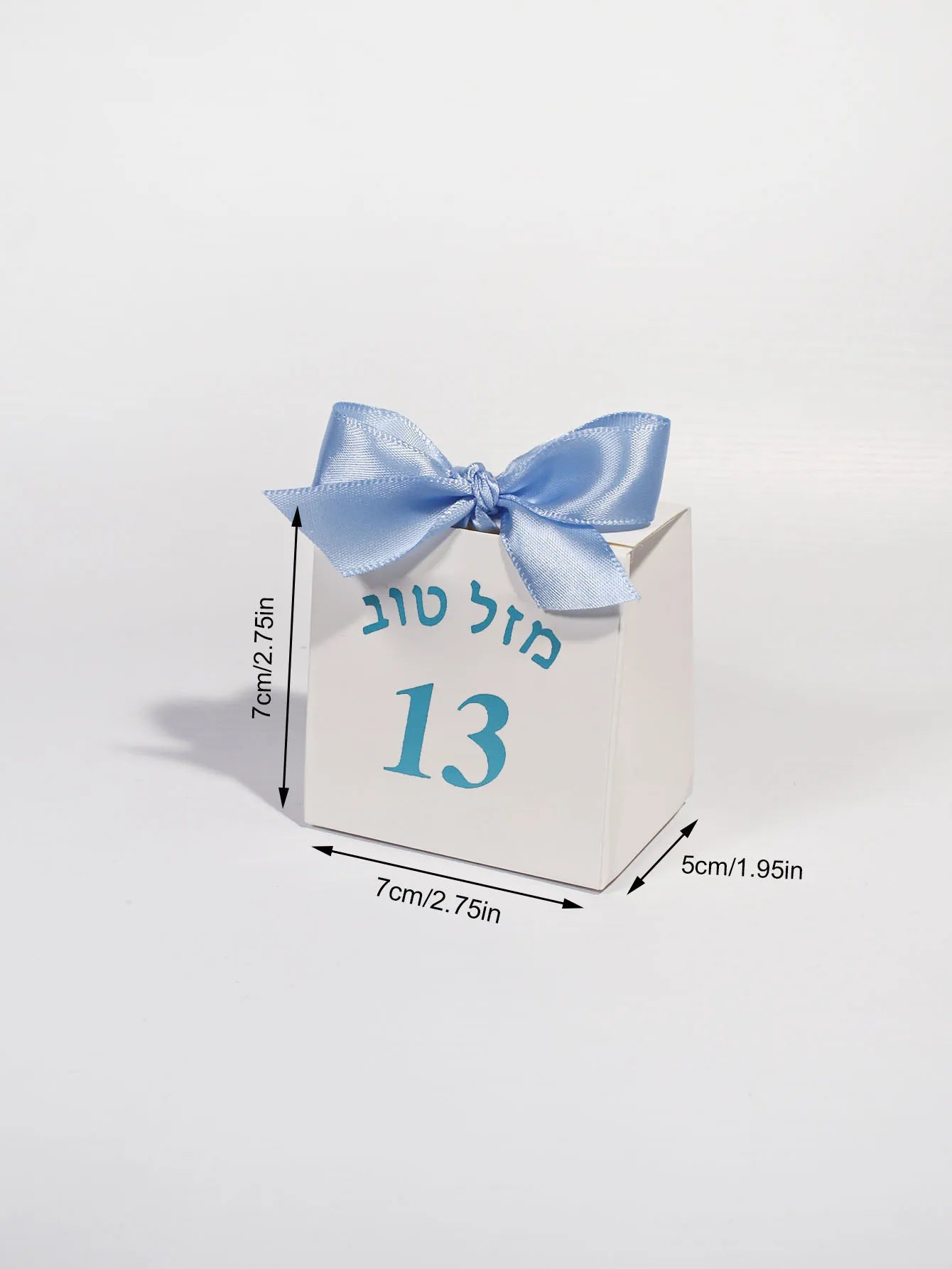 Jewish coming of age ceremony, gift box, 13 digits, 13 years old is the day of adulthood, gold foil ribbon candy box