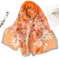 Summer Women Birch Forest Landscape Thin Soft Beach Silky Georgette Scarf Shawls 160cm Long Wraps Beach Sunscreen Hijab