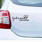"God is always good" car sticker - Christian-themed Bible verse car sticker, inspirational religious car window sticker, elegant