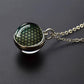 Sacred Geometry-Metatron's Cube Necklaces Sri Yantra Mandala Double Side Glass Ball Pendant Necklace Buddhist Yoga Jewelry Gift