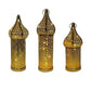 Home Ornament Iron Art Moroccan Night Light Hollow Battery Powered Ramadan LED Light Vintage Masjid Lantern Mosque
