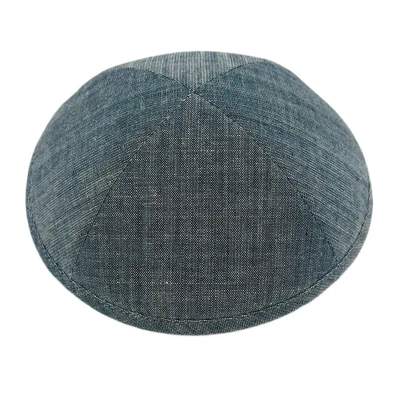GIU 19cm Jewish Jean Denim Kippo Hats Caps Skullies Beaniest Kipa Yarmulke Kippah Dome For Wedding And Events
