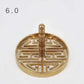 Incense Burner Accessories Copper Metal Lotus Cloud Hollow Out Printing Pressing Equipment Tools Chinese Living Room Incense